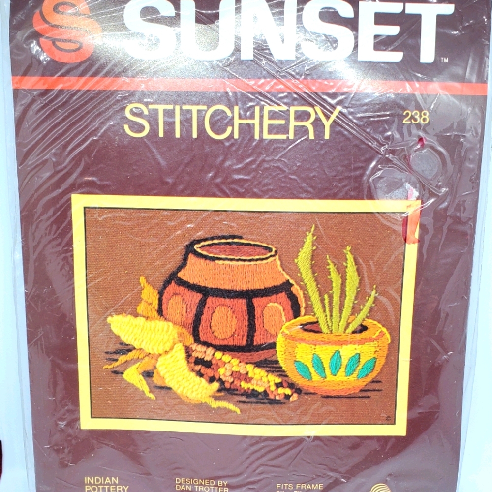 New Sunset stitchery